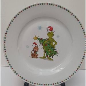 "The Grinch‎ Who Stole Christmas" 10.5" Dinner Plate Dr. Seuss